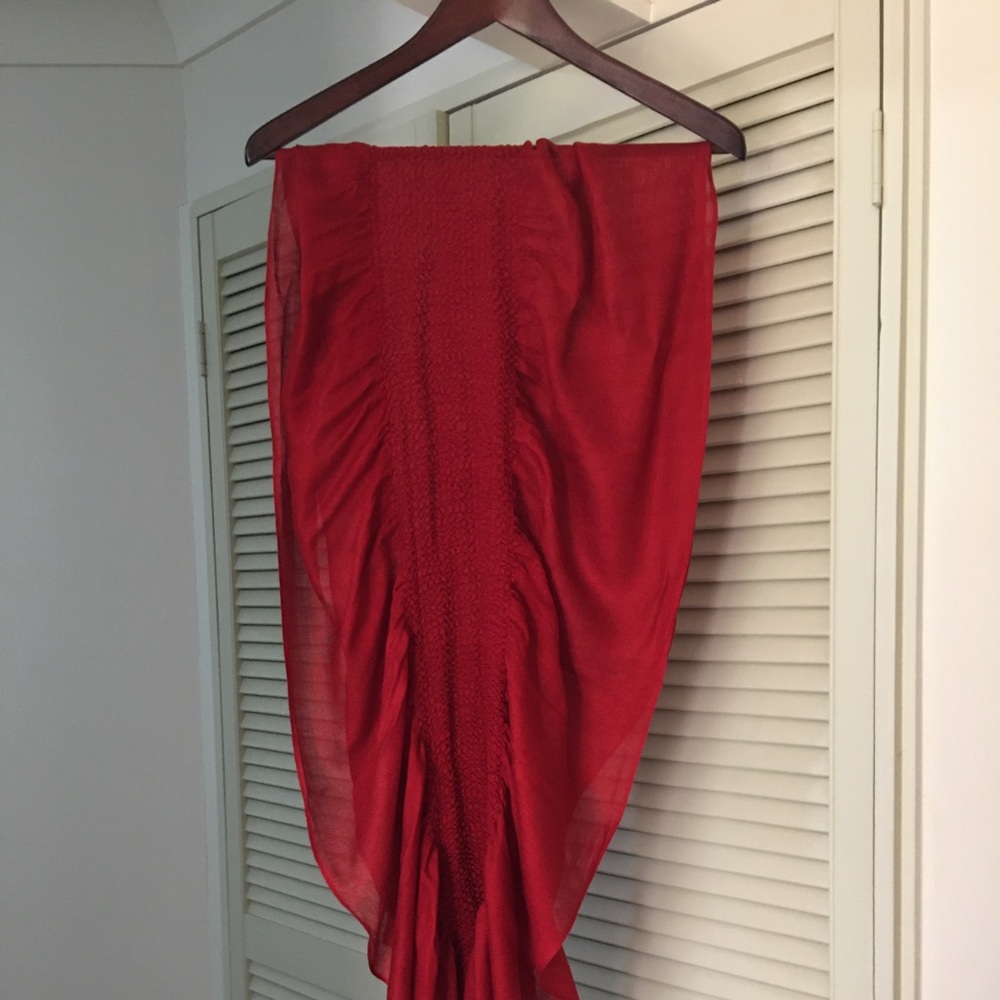 Portmans Deep Red Acrylic Scarf NWOT - Picture 14 of 15